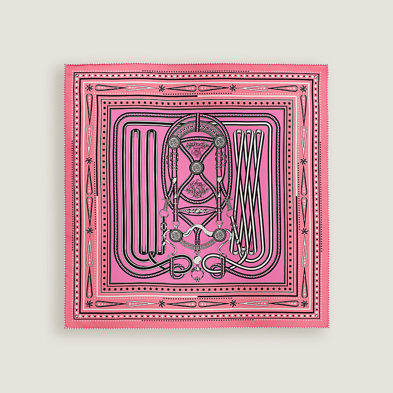 Grand Tralala bandana 55 - Brown | Hermès USA